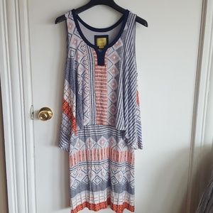 Anthropologie patterned dress